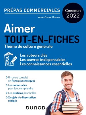 cover image of Aimer--Prépas commerciales Culture générale--Concours 2022